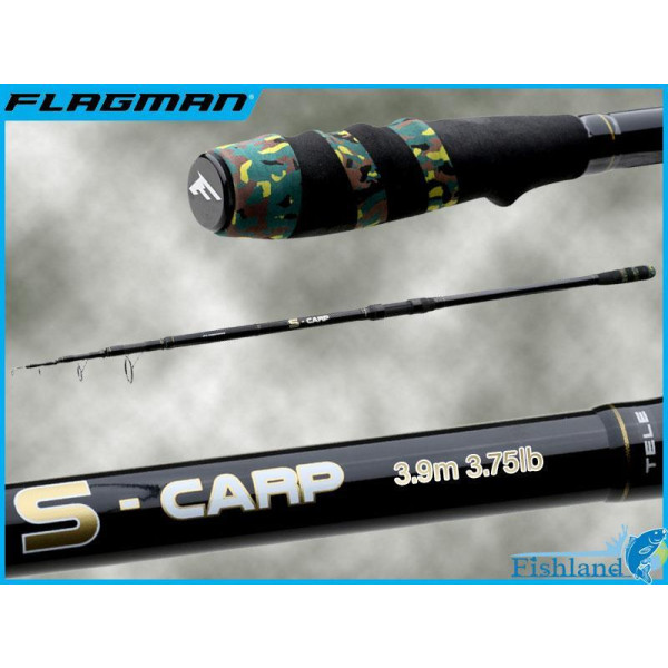Мощное карповое телескопическое удилище  Flagman S-Carp Tele 3.9м 3.75lb NEW