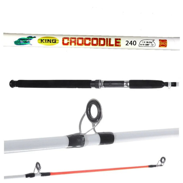 Спиннинг штекерный Crocodile 2,4 м тест 100-250 г
