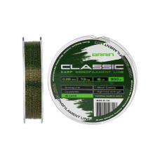 Леска Brain Classic Carp Line 3D Camo 300 м | 0.28 мм | 18 lb | Карповая | Японское сырьё | Прочная и износостойкая