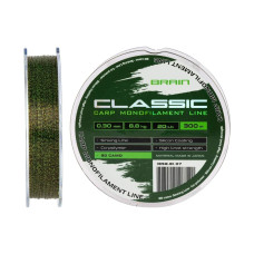 Волосінь Brain Classic Carp Line 0.30 мм 300 м | Карпова риболовля | Кастинг | Камуфляжна