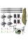 Карповый набор Flagman Magnum Black Carp на 4 удилища 3.3 м с катушками, род-подом, сигнализаторами, чехлом и леской 0,30 мм