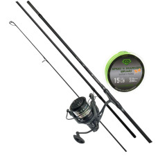 Короповий сподовий набір Carp Pro Tork 3.6 - вудилище Carp Pro Tork 12 + котушка Carp Pro Tork Spod + шнур в подарунок