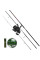 Карповый набор Brain Apex 3.9 м 3.5 lb удилище 3 секции + катушка Flagman Endura Carp 8000 FS + леска в подарок