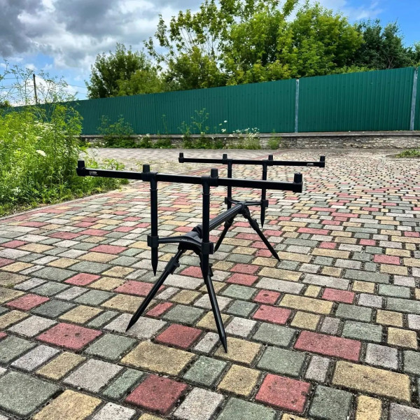 Набор для карповой рыбалки род-под Carp Pro Tork на 4 удилища + сигнализаторы World4Carp F-Line 4+1 + свингеры World4Carp