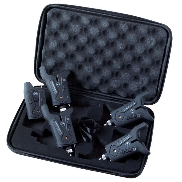 Набор для карповой рыбалки род-под Carp Pro Tork на 4 удилища + сигнализаторы World4Carp F-Line 4+1 + свингеры World4Carp