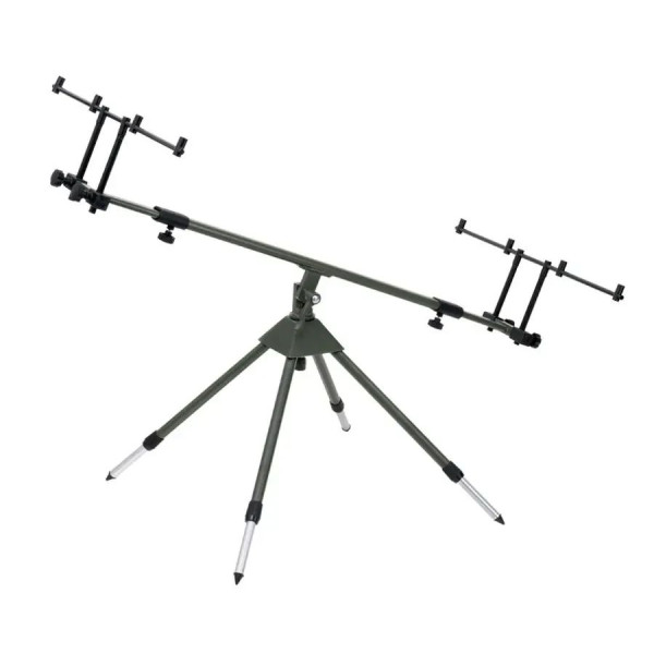 Набор для карповой рыбалки род-под Carp Pro CP75062 на 4 удилища + сигнализаторы Carp Pro D-Carp WT 4+1 + свингеры с LED