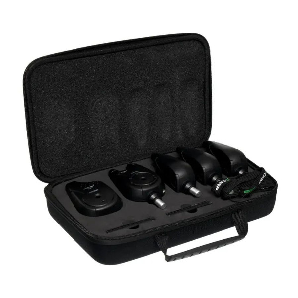 Набор для карповой рыбалки род-под Carp Pro CP75062 на 4 удилища + сигнализаторы Carp Pro D-Carp WT 4+1 + свингеры с LED
