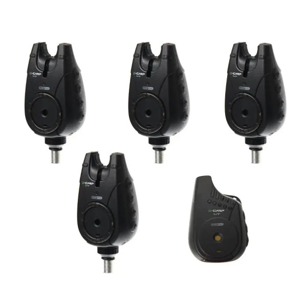 Набор для карповой рыбалки род-под Carp Pro CP75062 на 4 удилища + сигнализаторы Carp Pro D-Carp WT 4+1 + свингеры с LED