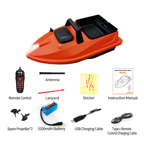 Кораблик для прикормки Flytec V805 Mini GPS АКБ 12000 мАг Дальність 500 м Завантаження 1.5 кг