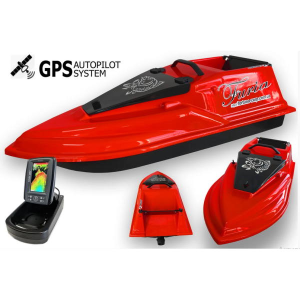 GPS  (V3_9+1) Ехолот Toslon TF520 Прикормочний кораблик Фурія Шторм