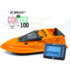 GPS Cortex 6+1 Ехолот Toslon TF300 Прикормочний кораблик Фурія Шторм