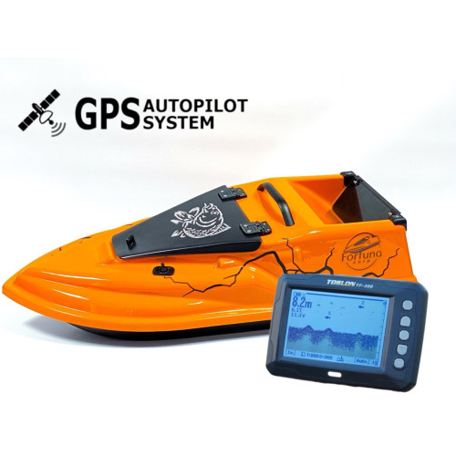 GPS (V3_9+1) Ехолот Toslon TF300 Прикормочний кораблик Фурія Шторм
