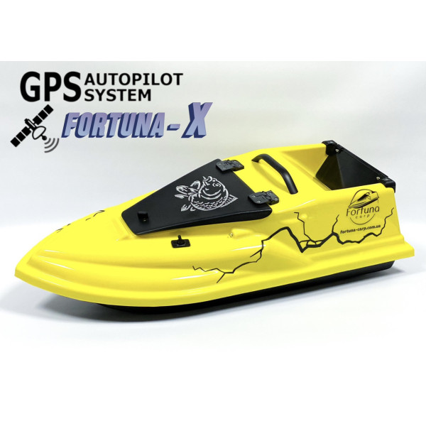 Прикормочний кораблик Фурія Шторм з GPS Fortuna-X