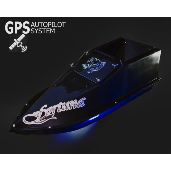 GPS (3+1_Cortex), Професійний Кораблик для рибалки Фортуна (27000 mAh) Чорний