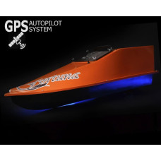 GPS (6+1_Cortex), Профессиональный Кораблик для прикормки Фортуна (27000 mAh) Оранжевый