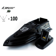 Кораблик для риболовлі Фурія Фюжн з GPS (V3_3+1) і Ехолотом Toslon TF520 Чорний