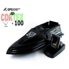 Кораблик для рыбалки Фурия Фюжн с GPS (Cortex_3+1) и Эхолотом Toslon TF520 Красный Черный