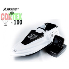 Кораблик для риболовлі Фурія Фюжн з GPS (Cortex_3+1) та Ехолотом Lucky918 Чорний Білий