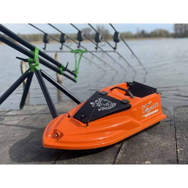 Кораблик для рыбалки Фурия Фюжн с GPS (V3_9+1) и Эхолотом Toslon TF520 Красный Оранжевый
