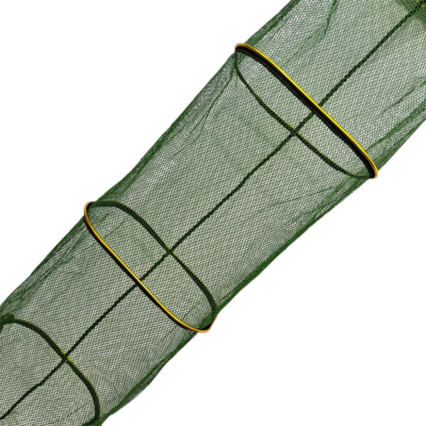 Садок Carp Line Green 2,5м желтые алюминиевые кольца, зеленая прорезиненная сетка