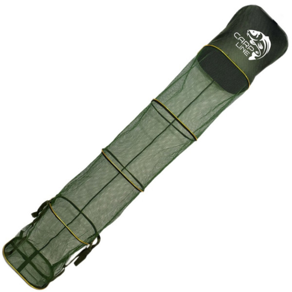 Садок Carp Line Green 2,5м желтые алюминиевые кольца, зеленая прорезиненная сетка