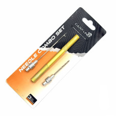 Набір короповий Carp Line: голка, свердло + МЕТАЛЕВА РУЧКА Needle Combo Set YELLOW