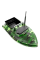 Кораблик для прикормки Flytec V050 Bait Boat camo green 1 бункер до 2 кг дистанція 300 м акумулятор 12000 мАг подвійний двигун
