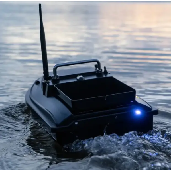Кораблик для прикормки Flytec V050 Bait Boat camo green 1 бункер до 2 кг дистанція 300 м акумулятор 12000 мАг подвійний двигун