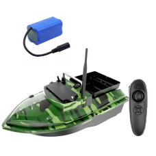 Кораблик для прикормки Flytec V050 Bait Boat camo green 1 бункер до 2 кг дистанція 300 м акумулятор 12000 мАг подвійний двигун