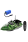 Кораблик для прикормки Flytec V050 Bait Boat camo green 1 бункер до 2 кг дистанція 300 м акумулятор 12000 мАг подвійний двигун