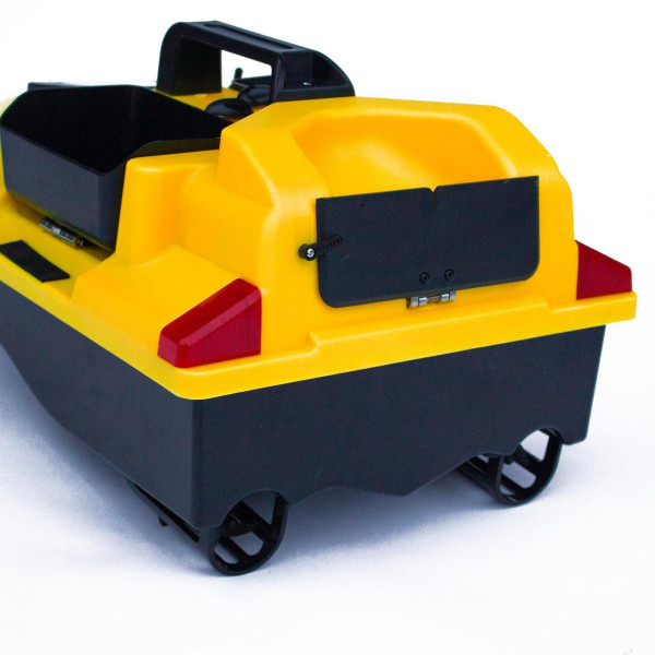 Кораблик для прикормки Flytec V020 GPS Bait Boat жовтий 40 точок автоповернення 3 бункери до 2 кг дистанція 300 м Li-ion 12000 мАг