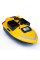 Кораблик для прикормки Flytec V020 GPS Bait Boat жовтий 40 точок автоповернення 3 бункери до 2 кг дистанція 300 м Li-ion 12000 мАг