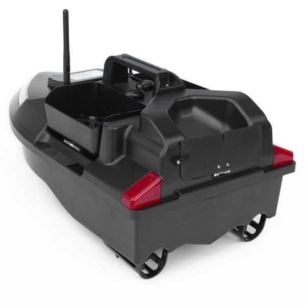 Кораблик для прикормки Flytec V020 GPS Bait Boat 40 точок автоповернення 3 бункери до 2 кг дистанція 300 м Li-ion 12000 мАг чорний