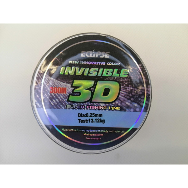 Волосінь ECLIPSE Invisible 3D 300m 0.30mm