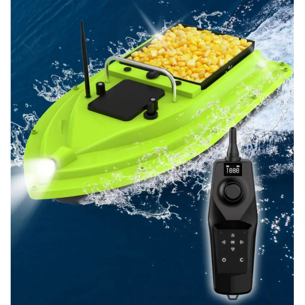 Прикормочний карповий кораблик D26 Green з GPS навігацією та акумулятором 12000 mAh