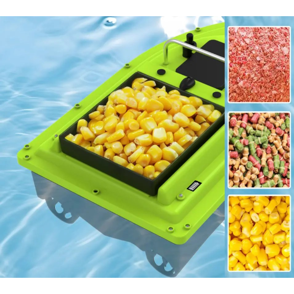 Прикормочний карповий кораблик D26 Green з GPS навігацією та акумулятором 12000 mAh