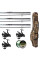 Карповий набір: Fishing ROI Dynamic Carp Rod вудилища + Flagman Sensor Big Game Carp котушки + чохол та подарунок