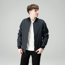 Бомбер чоловічий демісезонний Pobedov Thunder, темно-синій, softshell