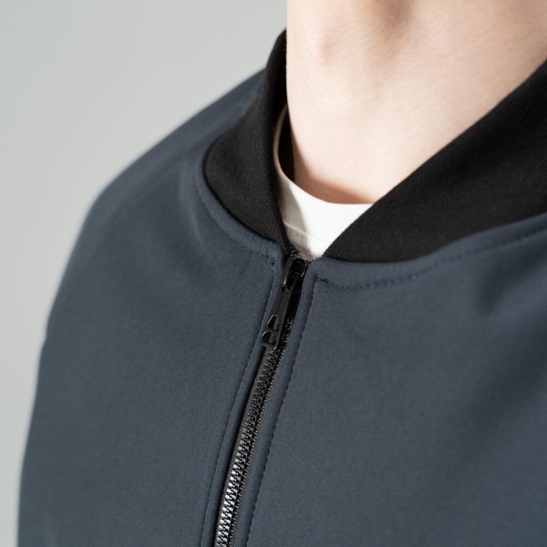 Бомбер чоловічий демісезонний Pobedov Thunder, темно-синій, softshell