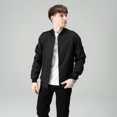 Бомбер чоловічий демісезонний Pobedov Thunder, чорний, softshell
