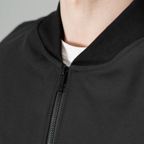Бомбер чоловічий демісезонний Pobedov Thunder, чорний, softshell