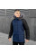 Парка чоловіча Pobedov Seniora Udacha Gray, чорний-темно синій, до −28°C, утеплювач 250, на флісі