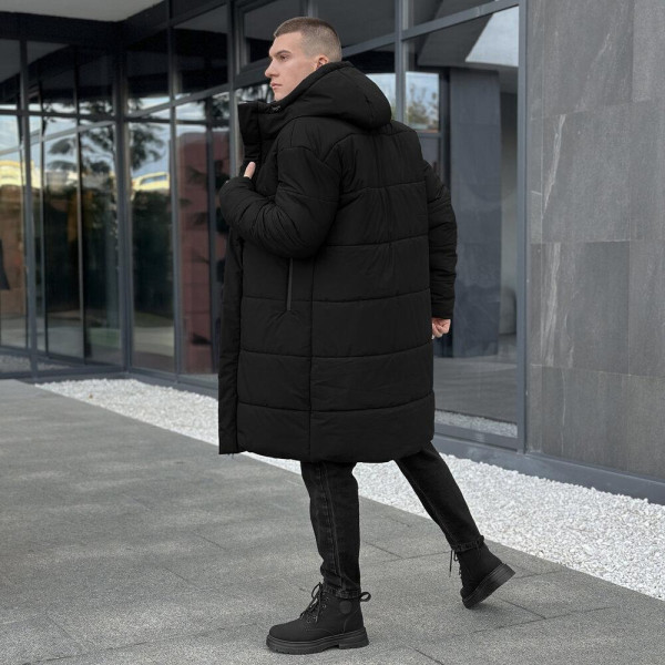 Куртка чоловіча зимова Pobedov Legas, чорний, до −25°C, утеплювач 300, на флісі