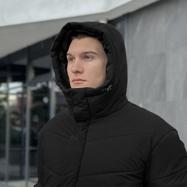 Куртка чоловіча зимова Pobedov Legas, чорний, до −25°C, утеплювач 300, на флісі