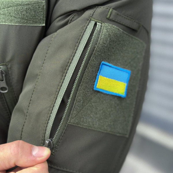 Куртка чоловіча зимова Pobedov Motive ЗИМА, b2 хакі, до −20°C, утеплювач 250, на флісі