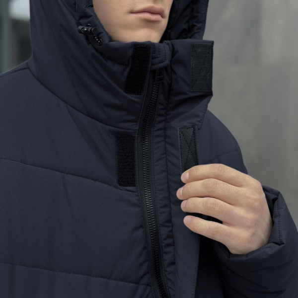 Куртка чоловіча зимова Pobedov Legas, темно-синій, до −25°C, утеплювач 300, на флісі