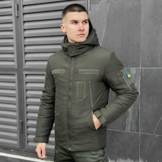 Куртка чоловіча зимова Pobedov Winter Jacket Motive, зима хакі, до −20°C, утеплювач 250, на флісі