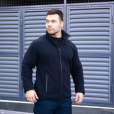 Толстовка флісова чоловіча демісезонна Pobedov Voin, темно-синій