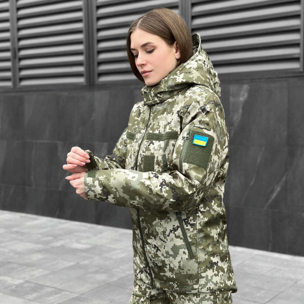 Куртка Pobedov Motive ЗИМА B2 Жіноча Піксель