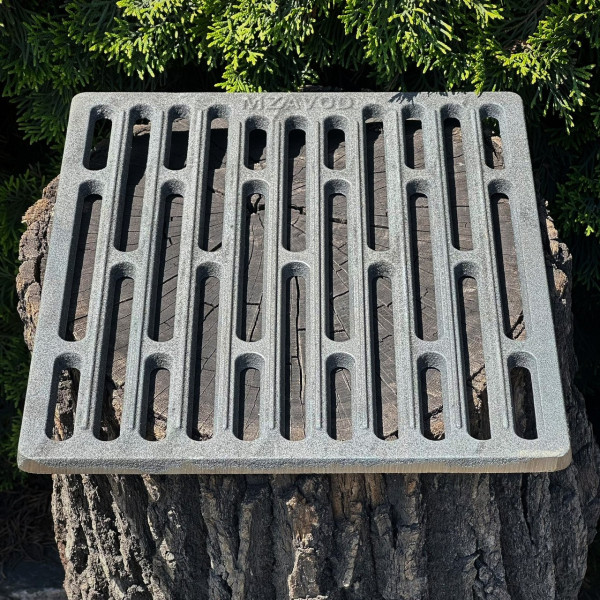 Решітка-гриль чавунна Mzavod Mangalzavod 308х338 мм для мангала та барбекю